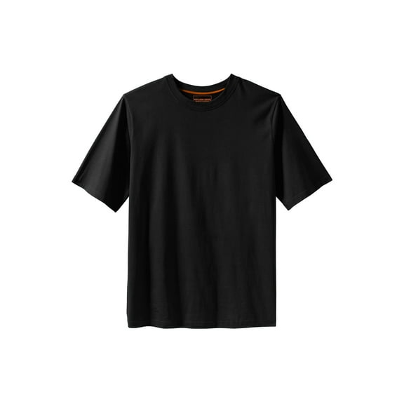 Boulder Creek By Kingsize Men's Big & Tall Heavyweight Jersey Crewneck T-Shirt