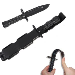 Amzcrzy Kitchen Supplies, Knives, Kitchen Utensils Set, Military Fans' M9 Rubber Plastic Model Knife Training Knife Decoration Non Cutting Soft Knife Film And Television Props rubber mold