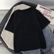 thumbnail image 1 of Camiseta de algodón de marca de moda de verano para hombre, suelta, de gran tamaño, cuello redondo, estampada, deportiva, base superior para el cabello, 1 of 6