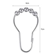 thumbnail image 1 of Ganchos Para Cortinas De Baño 12 Uds ganchos para cortina anticaída anillo para cortina Clips colgantes a prueba de óxido para baño Hugtrwg  Libre de BPA, 1 of 4