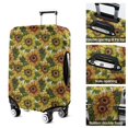 thumbnail image 5 of White Sunflower Pattern Luggage Cover Fashion Suitcase Cover Baggage Covers Fit 25-28 Inch Luggage (Go Travel), 5 of 5