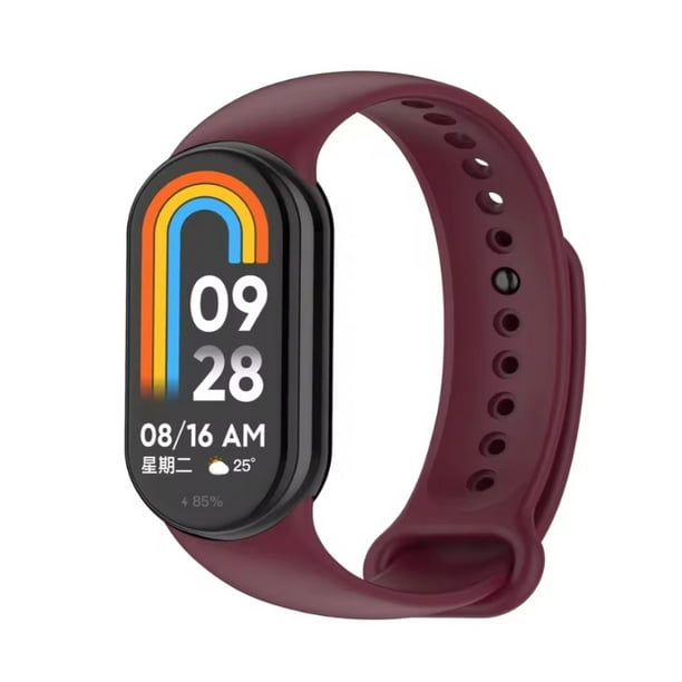 Correa de Silicona para Xiaomi Mi Band 8, Premium, Deportiva, Resistente al Agua