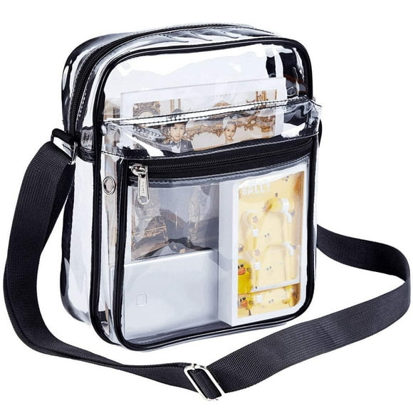 Bolso bandolera transparente Greenpine aprobado por el estadio NFL unisex