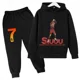 thumbnail image 5 of Conjunto de sudadera y pantalones deportivos para niños, conjunto de 2 piezas para niños y niñas, ropa para niños con estampado de avatar de Ronaldo, 5 of 5