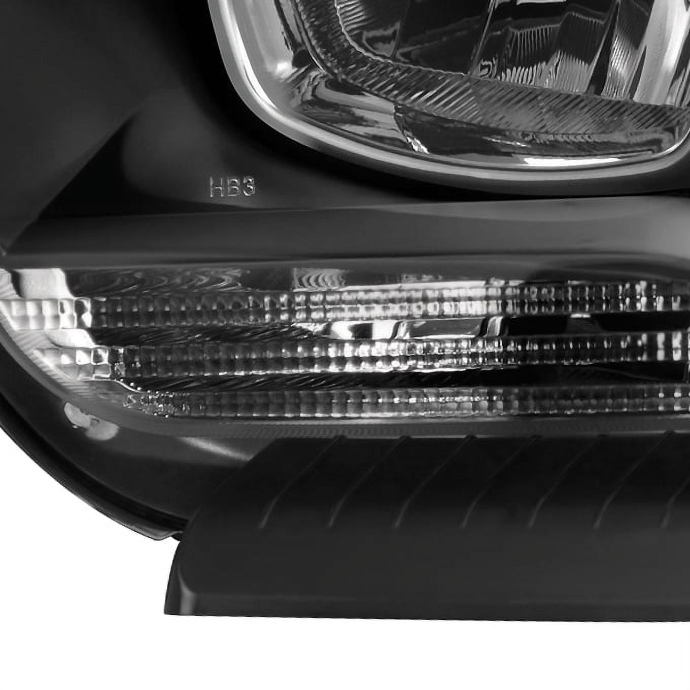 AKKON - For Black Bezel 11-14 Dodge Charger Headlights Front Lamps Direct Replacement Pair Left + Right