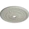 thumbnail image 3 of 31 1/2"OD x 3 5/8"ID x 1 3/4"P Palmetto Ceiling Medallion (Fits Canopies up to 7 5/8"), Hand-Painted Pot of Cream, 3 of 5