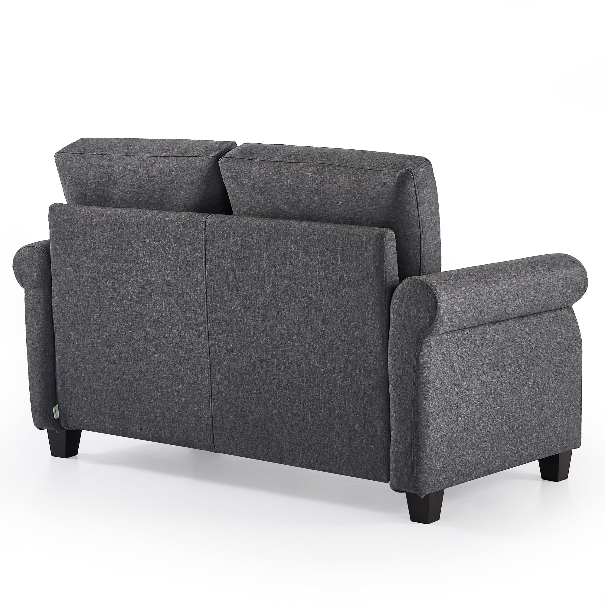 Zinus 55" Josh 2-Seater Indoor Loveseat, Dark Grey