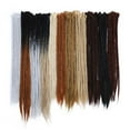 thumbnail image 1 of MesaSe Rallonge de Dreadlocks Ombrée pour Cheveux Hip-Hop Synthétique Résistante à la Chaleur Crochet Tressage Fait Main Rallonge Torsadée Tressage pour Femmes Auburn Foncé 20”-35g, 1 of 5