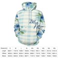 thumbnail image 2 of Blue Flower Watercolor Pattern Men's Women New Sweatshirt Hoodie Men's Plus Size Sweatshirt Hooded Sweatshirt 3d Printed Street Men's Cloth, 2 of 6