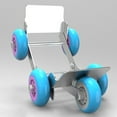 thumbnail image 3 of 1 Pce Roue de Moto Trotteur Pneu Skate Roulettes Moto Électromobile Roulement (Couleur Aléatoire du Moyeu de Roue), 3 of 5