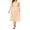 Apricot, variant on Womens Floral Lace Plus Size Midi Dress Scooped Neckline Cocktail Party Dresses Black XXXL