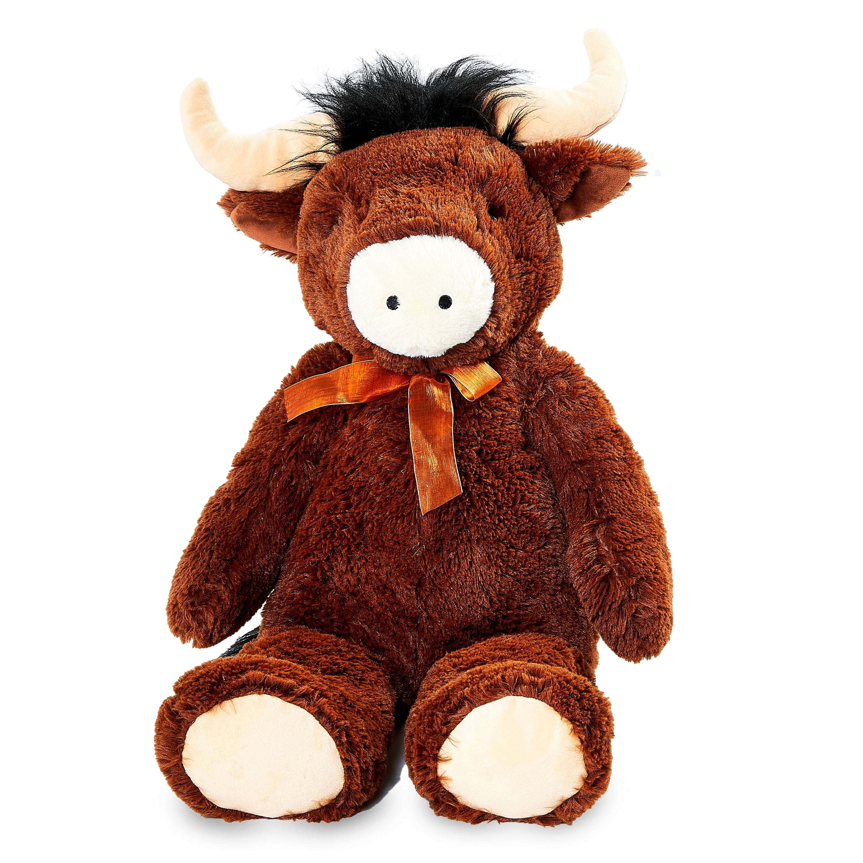 Way To Celebrate Easter Plush 35" Large Bull Plush, Brown