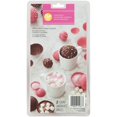 thumbnail image 2 of Valentine's Day Hot Cocoa Bomb Plastic Candy Mold, 6-Cavity, 2 of 2