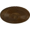 thumbnail image 3 of 30"OD x 1 1/4"P Nexus Ceiling Medallion (Fits Canopies up to 2 3/4"), Hand-Painted Root Beer Crackle, 3 of 5