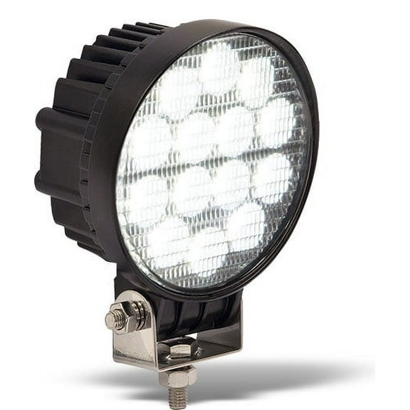 Buyers 1492127 5" Round 14 LED Flood Utility Work Light Clear 12-24V 2535 Lumens