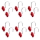thumbnail image 1 of 12 Piezas de Despzamiento Soporte Rosa Duradero Moderno Accesorio Casa Inoxidable rojo perfecl Gancho para cortina de ducha, 1 of 7