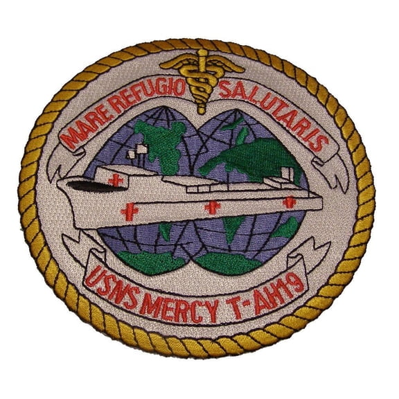 USNS MERCY T-AH-19 PATCH HOSPITAL SHIP USN NAVY NMER MEDICAL TREATMENT FACILITY