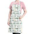 thumbnail image 5 of Green Christmas Tree Apron-Garden Aprons for Women with Pockets-Cotton Linen Waterproof Kitchen Cooking Gardening Aprons Adjustable for Kitchen,Cooking,BBQ and Salon 32"x27", 5 of 7