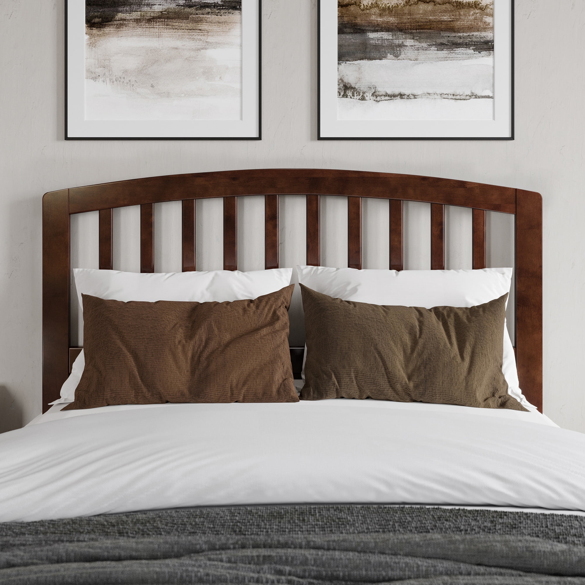 AFI Richmond Full Solid Wood Headboard, Walnut