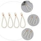 thumbnail image 5 of Llavero de 4 piezas, llavero simple, llavero de perlas, llavero de coche, colgante, bolsa, decoración (blanco), 5 of 6
