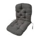 thumbnail image 3 of Cojín para silla de patio, cojín para silla de jardín al aire libre, patio familiar, terraza, gris oscuro, 3 of 9