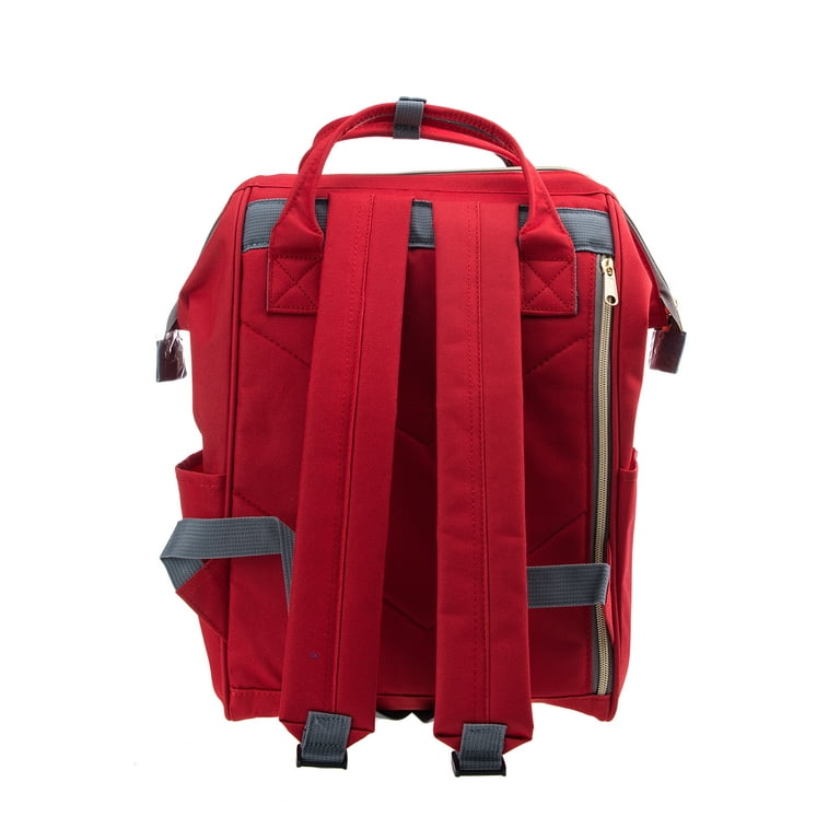 Buy Japan Anello Backpack Unisex Large RED Wine Rucksack Waterproof Canvas  Campus Bag at