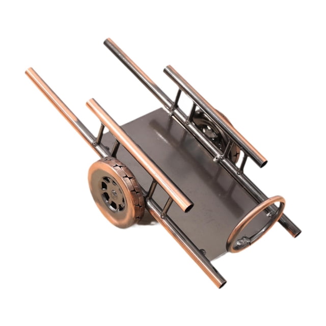 Cart Model Estatua Cartue Compacto Creative Iron Versátiles Versátiles de almacenamiento de la mesa de ahorro Figurita para habitaciones Carretera de L