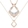 thumbnail image 1 of Collar con soporte para anillos Emily C Original de acero inoxidable, 1 of 9