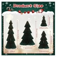 thumbnail image 2 of 4 Pcs Dark Green Paper Honeycomb Christmas Tree Set – 16", 14", 10", 6" – Magnetic Design for Festive Home Decor and Table Centerpieces, 2 of 5