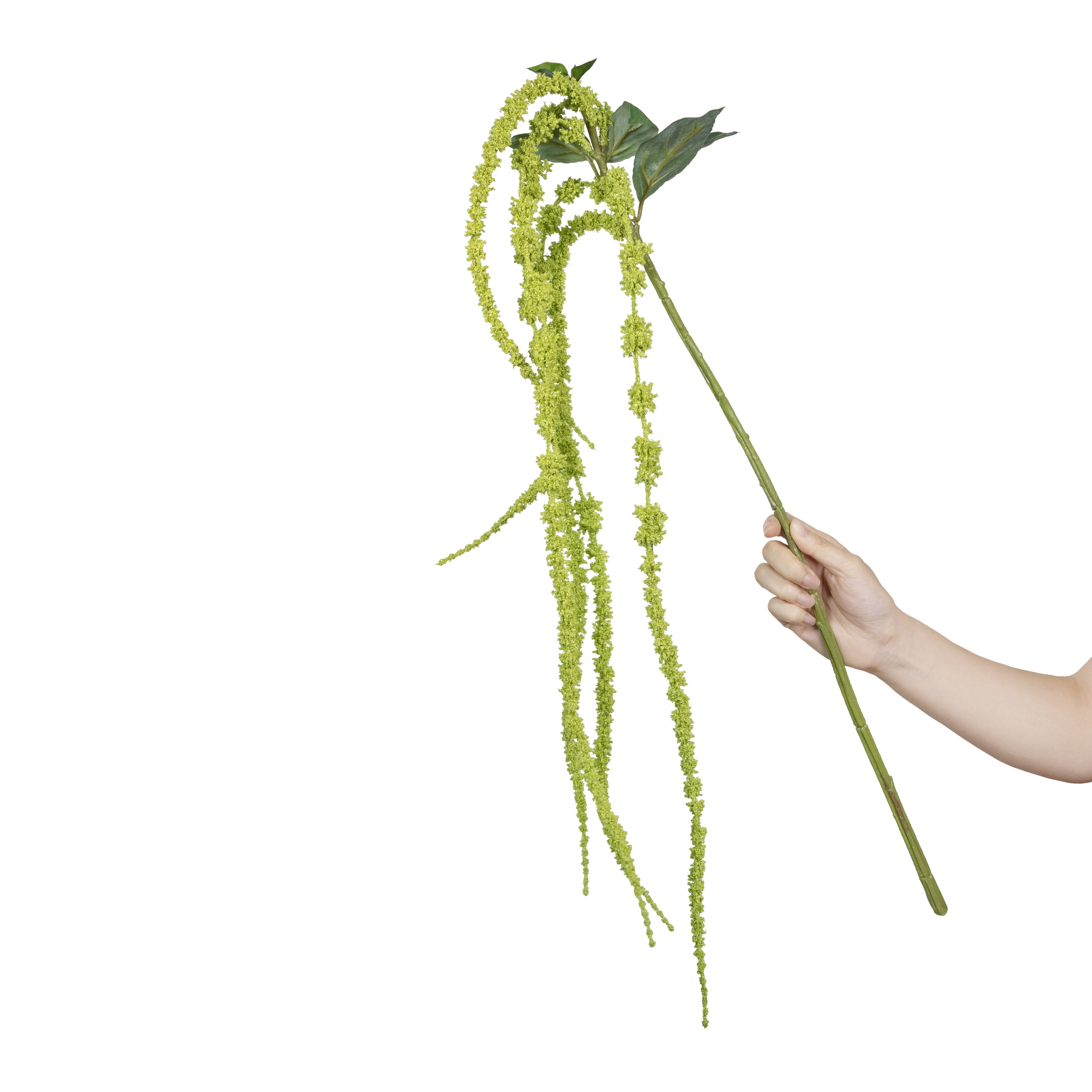(2 pack) Mainstays 26 in Light Green Artificial Tassel Flower Long Stem for Indoor Use