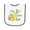White and Navy, variant on Inktastic My First Easter Cute Chick and Eggs Baby Terry Cloth Bib