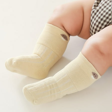 

2 pairs kind Autumn New Cartoon Cute Fresh And Comfortable Wide Rib Warm Socks Color random