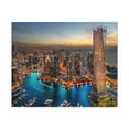 thumbnail image 4 of Dubai Night Skyline Canvas Artwork Breathtaking Stunning Cityscape for Home Decor Ready to Hang, 4 of 18