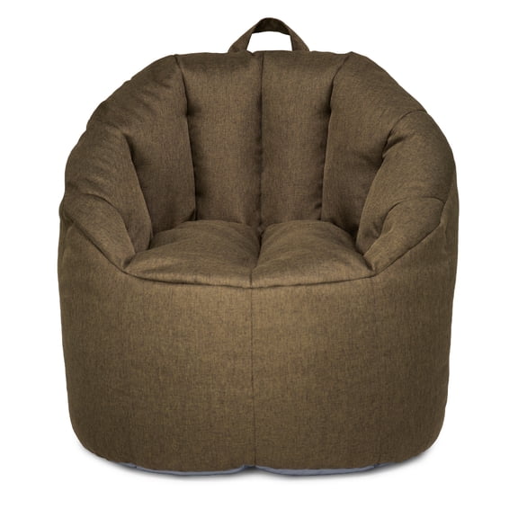 Big Joe Milano Lightweight Kids Bean Bag Chair, Dark Olive