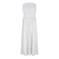 thumbnail image 4 of Erwazi Women's Casual Summer Dress V Neck Sleeveless Midi Tank Dress Loose Nightgown Flowy Sundresses with Pockets, 4 of 5