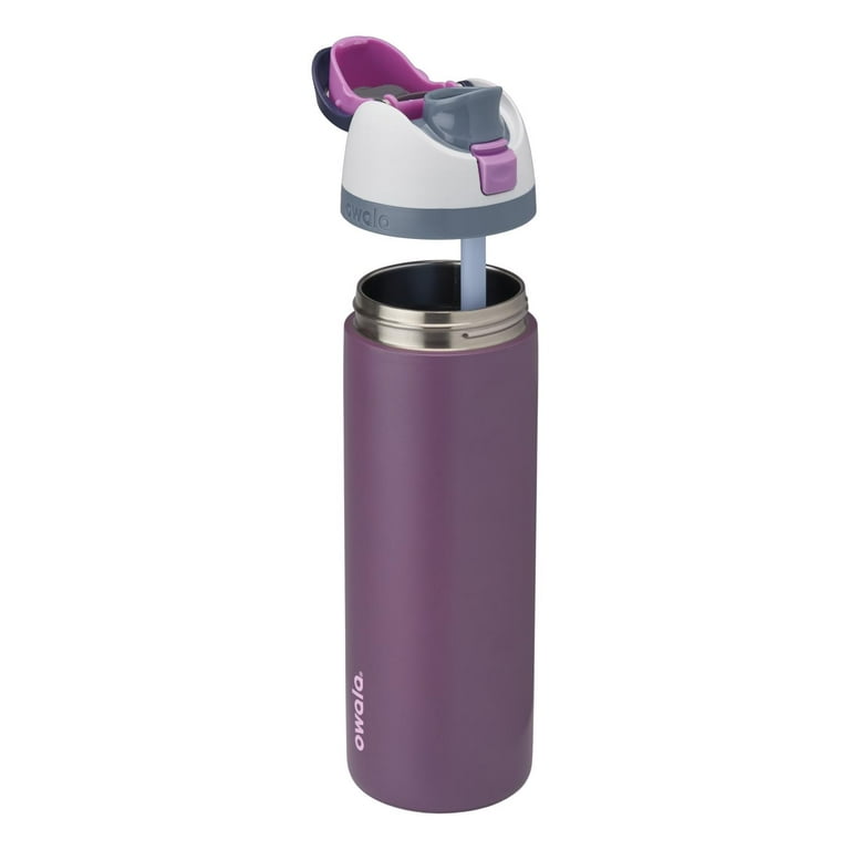 Owala FreeSip Stainless Steel Water Bottle, 24oz, Wacky Wildberry