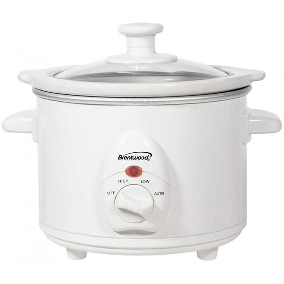 Brentwood Appliances SC-115W 1.5 Quart Slow Cooker, White