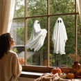 thumbnail image 7 of PYURTEP Halloween Decorations Window Clings Decor, Reusable Large White Ghost Decal, Removable Glass Stickers for Home Window, Mirror Halloween Decor, 7 of 7