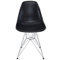 thumbnail image 2 of Allora Plastic Dining Side Chair in Black, 2 of 4