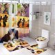 thumbnail image 1 of Outer Banks-theme 4-Piece Shower Curtain Set with Rugs, Waterproof Bathroom Decor Set Includes Bath Mat, U-Shaped Rug, Toilet Lid Cover and Curtain with Hooks, 1 of 6