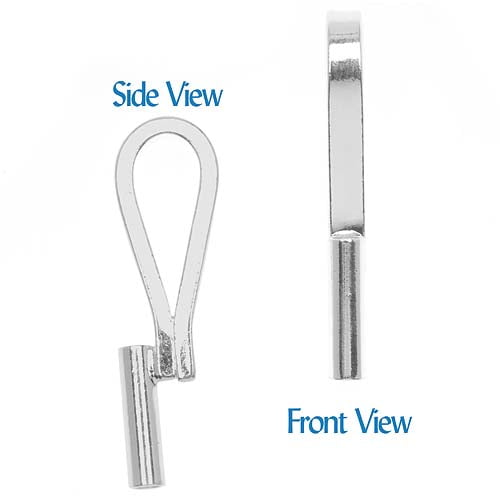 Beadaholique Silver Tone Vertical Pin Converter Convert Brooch To A Pendant Com - Pin To Pendant Converter Michaels