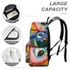 thumbnail image 4 of Eva, la Lechuza-theme Backpack, Campus style schoolbag Bookbag with Adjustable Shoulder Straps And Large Zip Compartment, Unisex Travel Bags.42x30x15cm, 4 of 6
