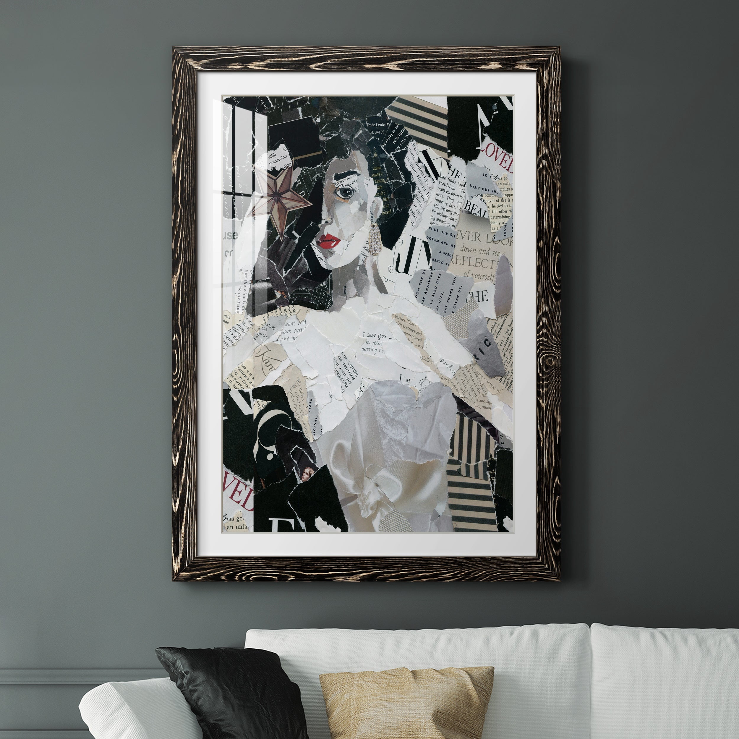 Runway Star - Premium Framed Print - Distressed Barnwood Frame - Ready to Hang