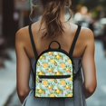 thumbnail image 4 of Eheartsgir Lemons Pattern Small Backpack, Adjustable Strap Polyester Mini Backpack for Hiking Travel, Smooth Zipper Travel Shoulder Bag, 4 of 8