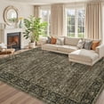 thumbnail image 2 of Garvee 6'x9' Vintage Floral Area Rugs Oriental Carpet, Washable Rug Non Slip Stain Resistant Rug Low Pile Indoor Mats for Living Room Bedroom Home Office, Camel, 2 of 7