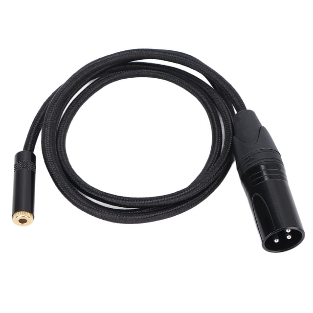 Cable XLR macho a hembra de 3,5 mm Cable profesional hembra de 3,5 mm a XLR macho para reproductores MP3 Amplificadores Mezcladores 1 m/3,3 pies