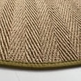 thumbnail image 3 of SAFAVIEH Natural Fiber Maisy Solid Area Rug, Natural/Olive, 6' x 6' Round, 3 of 9