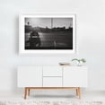 thumbnail image 2 of CRUISING, GALVESTON - Galveston Texas Photography Black and White Street Photography Minimalist Cityscape Silhouette White Framed Wall Art Print 5 x 7 inches, 2 of 3