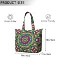 thumbnail image 5 of Fantasy Dreamy Mala Duffel Artistic Abstract Geometric Travel Tote Bag, Healing Emotional Balance, Boho Style Weekender, 5 of 5