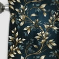 thumbnail image 2 of Designart "Royal Vines In Gold And Blue Botanicals" Floral Blackout Curtain Single Panel, 2 of 4